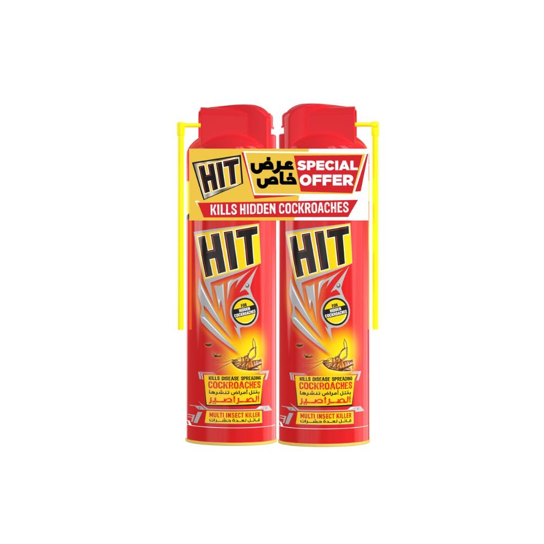 HIT Cockroach and Crawling Insect Killer Spray Pack of 2