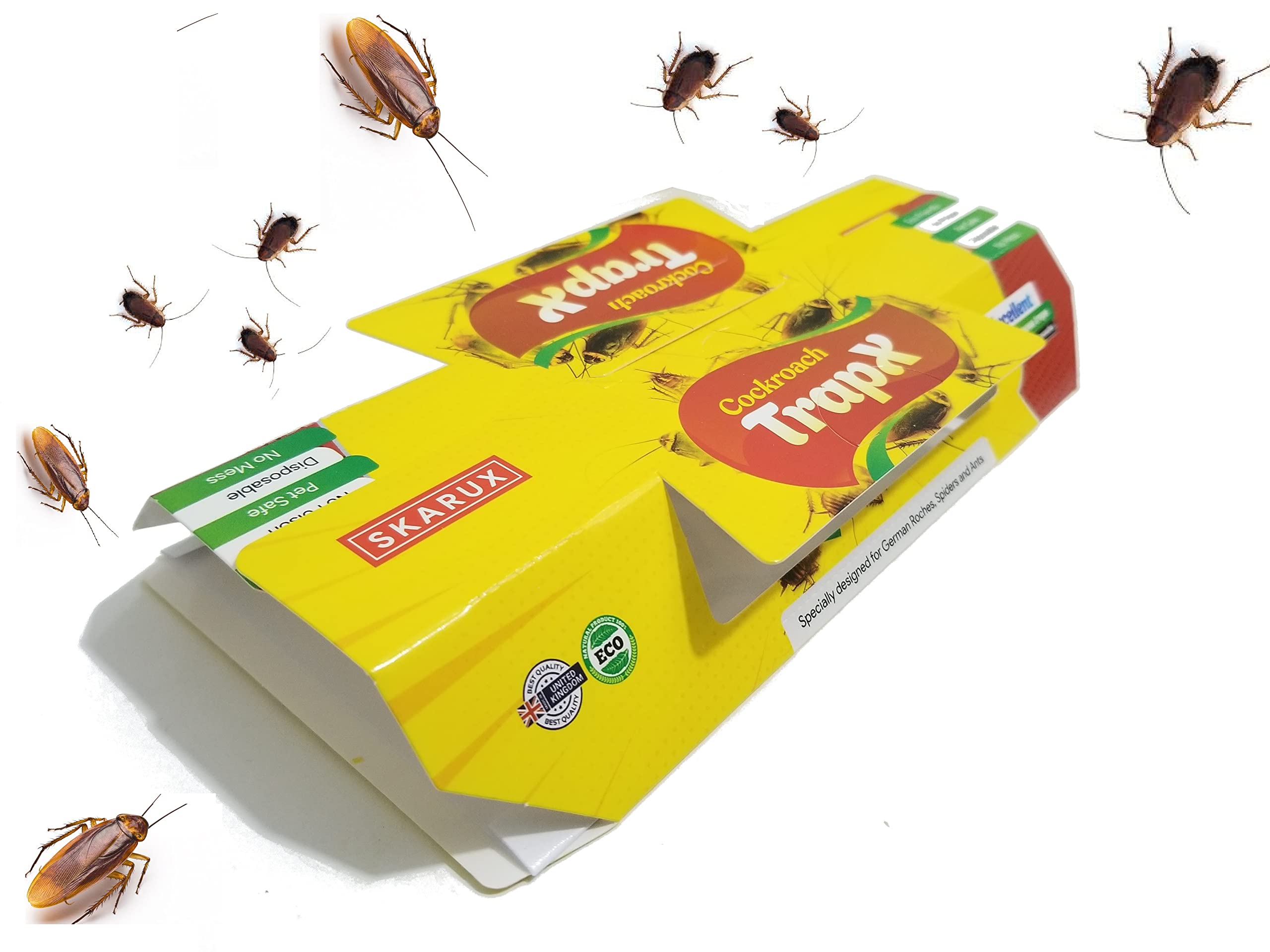 Cockroach Killer Sticky Strong Glue Trap with Food Bait