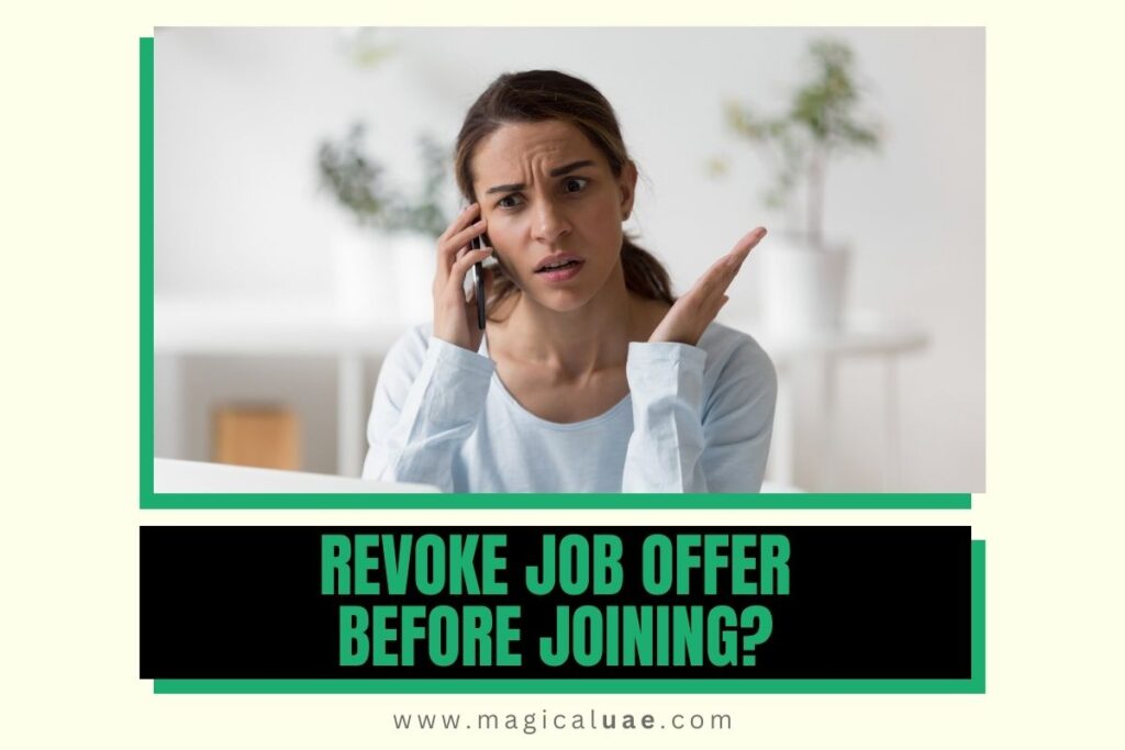 Company Revoke Job Offer Before Joining? [Solution]