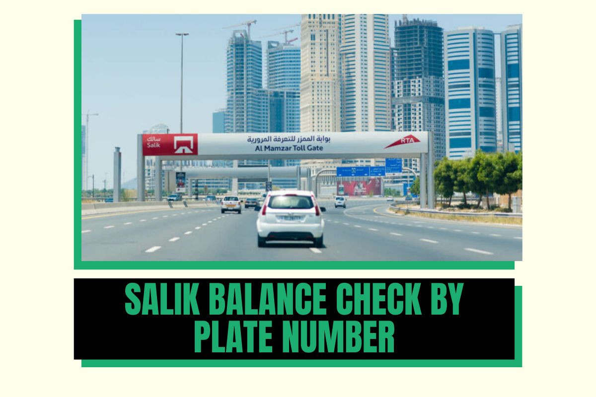 salik balance check by plate number near sharjah